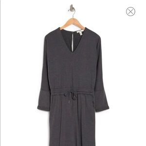 Faux Wrap Wide Leg Jumpsuit